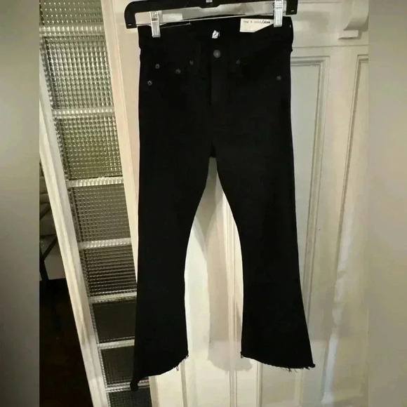 Rag & bone women’s black jeans. Cropped flare size 25 NWT - Picture 1 of 8
